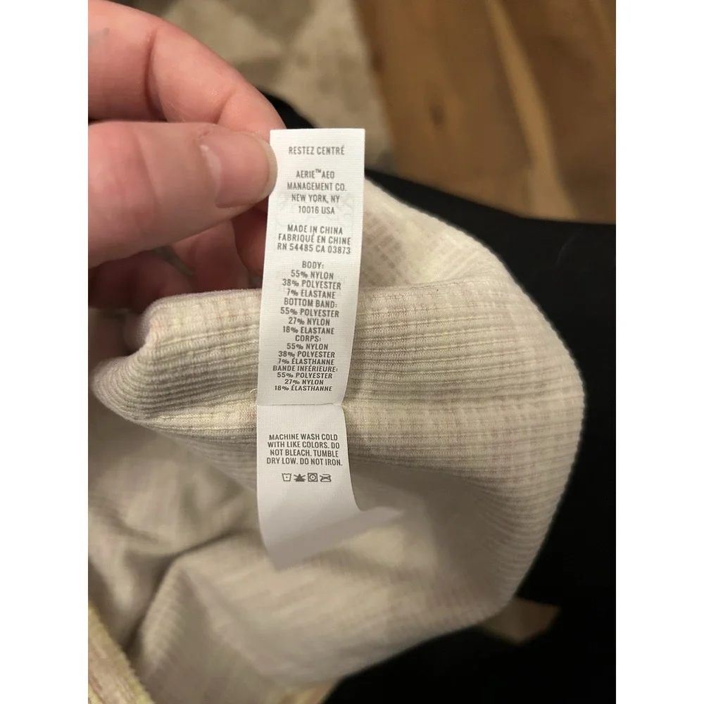 NWT Offline by Aerie Large Bra Bralette Recharge Ribbed Seamless One Shoulder‎